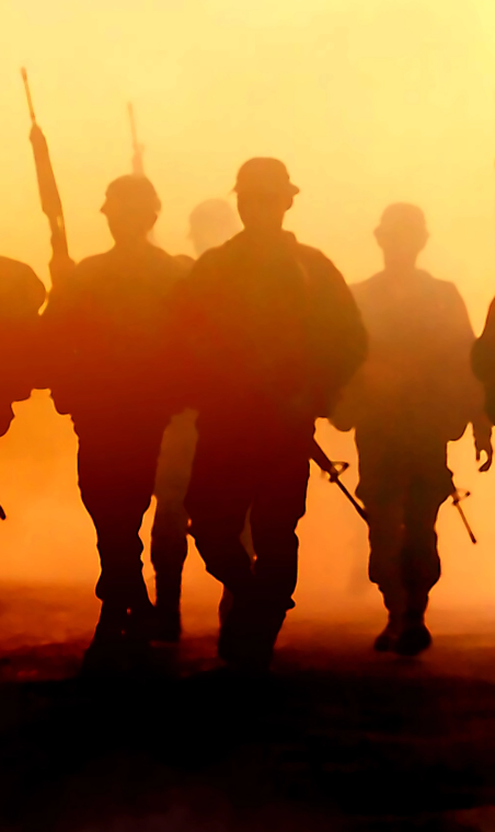 silhouette-of-man-standing-in-orange-smoke